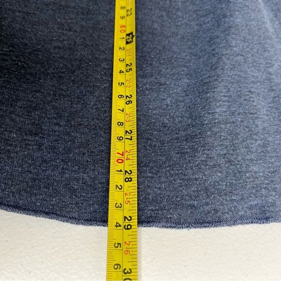 Vintage LL Bean Double Layer Wool Blend Crew Neck Blue Gray Shirt Men Medium - Picture 12 of 13